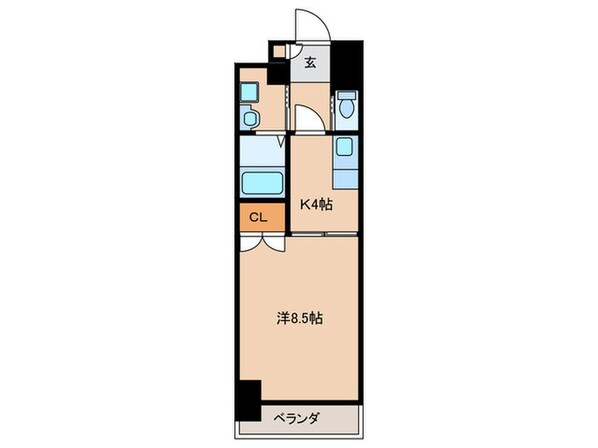 エスパシオ本陣の物件間取画像